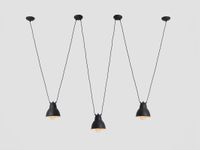 Lampa wisząca COBEN HANGMAN 3 – czarny