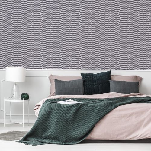 Tapeta Flizelinowa Wzór GEOMETRYCZNY Styl Art Deco na Arena.pl