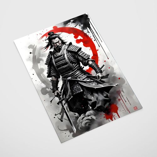 Plakat samuraj równowaga 50x70 cm na Arena.pl
