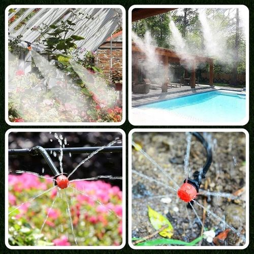 ZESTAW DO NAWADNIANIA KROPELKOWEGO SYSTEM DO KWIATKÓW ROŚLIN 25m + 24dysze na Arena.pl