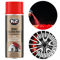 lakier do zacisków hamulcowych i bębnów k2 brake caliper 400ml czerwony