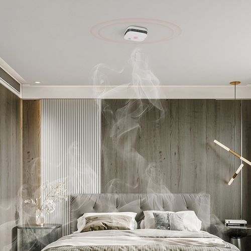 Qoltec Czujnik Dymu Wi-Fi LED 85dB Tuya 10 lat CE na Arena.pl