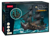 Puzzle 3D LED. Okręt Zemsta Królowej Anny
