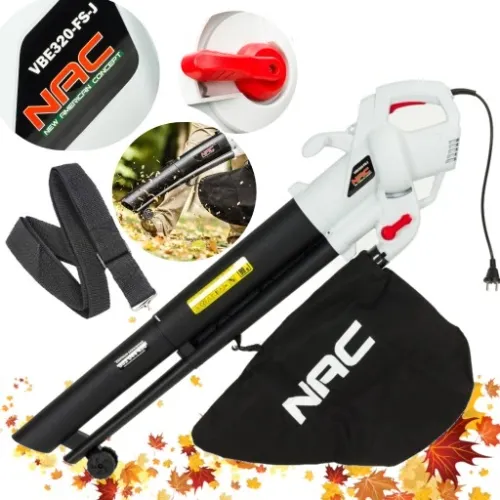 DMUCHAWA do liści ODKURZACZ Elektryczny 3w1 NAC 3200W 250 km/h Rozdrabniacz na Arena.pl