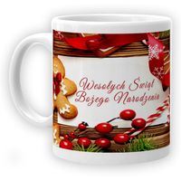 KUBEK Z NADRUKIEM PREZENT NA MIKOŁAJKI ŚWIĘTA BOŻE NARODZENIE