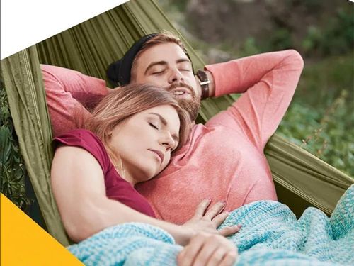 LEKKI HAMAK MOSKITIERA WĘDRÓWKA ZESTAW WYPOCZYNEK AKTYWNY MARSZ DO LASU na Arena.pl