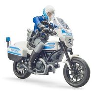 Bruder 62731 BWorld Policjant na motocyklu Scrambler Ducati