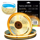 Taśma LED Neon COB 24V 5m 480 diod 3000K BIAŁA CIEPŁA HOMOGENICZNA 8MM