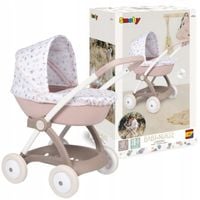 SMOBY BABY NURSE GŁĘBOKI WÓZEK DLA LALEK Z DASZKIEM GONDOLA REALISTYCZNY