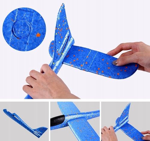 Samolot Szybowiec Styropianowy DUŻY ze Styropianu OPAKOWANIE 5 SZT- KOLORY na Arena.pl