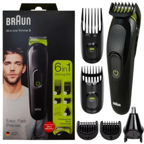Trymer BRAUN All In One Trimmer 3 Styling Kit 6w1 na Arena.pl