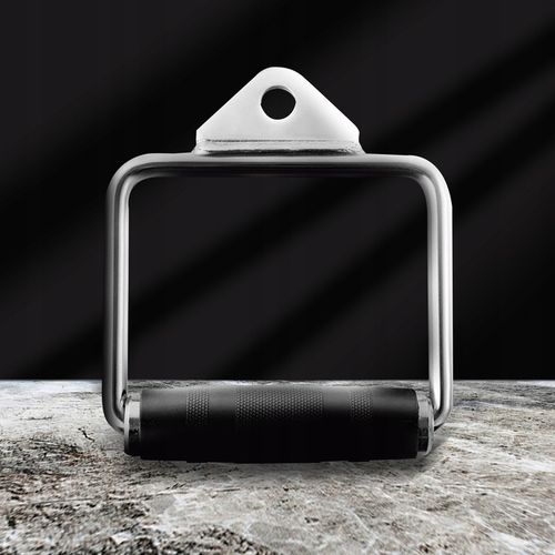 Uchwyt DO WYCIĄGU atlasu pojedynczy OBROTOWY Stalowy Ryflowany do Ćwiczeń na Arena.pl