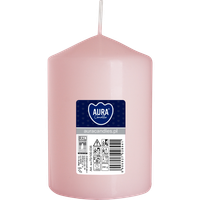 Świeca pieńkowa walec BISPOL Aura sw70/100-038 (różowa) ~44h
