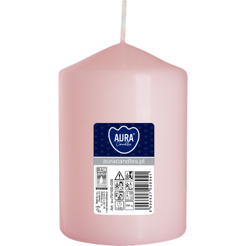 Świeca pieńkowa walec BISPOL Aura sw70/100-038 (różowa) ~44h na Arena.pl