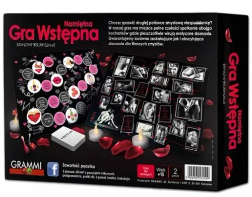 Gra Erotyczna Wstępna Planszowa Dla Par + Kości Miłości Kamasutra Świecące na Arena.pl