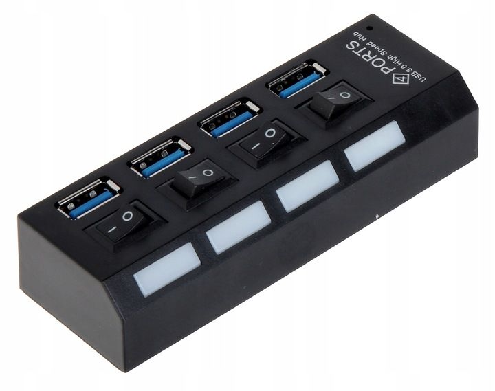 Rozgałęźnik HUB-USB3.0-1/4 na 4 gniazda zdjęcie 1