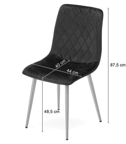 Krzesło tapicerowane TURIN brązowe do salonu kuchni i jadalni na Arena.pl