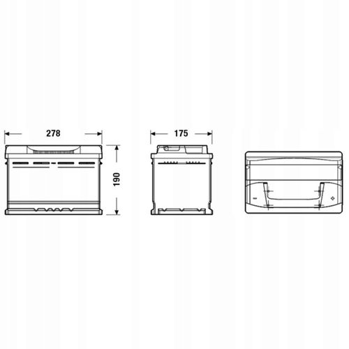 AKUMULATOR SAMOCHODOWY EXIDE EXCELL 74AH 680A EB740 PRAWY+ na Arena.pl