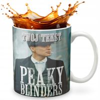 KUBEK 330ml GRAFIKA PREZENT ŚWIĘTA WZÓR SERIAL PEAKY SHELBY IMIĘ