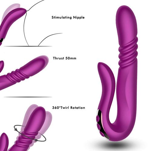 deluxe twirling vibrating thruster purple na Arena.pl