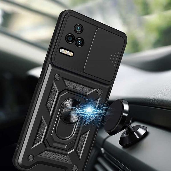 Spacecase Camring Poco F4 Black zdjęcie 3