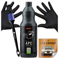 ADBL APC MOCNY UNIWERSALNY ŚRODEK CZYSZCZĄCY ZESTAW AKCESORIA MIKROFIBRA 1L