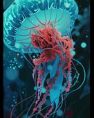 Plakat 40x50cm Meduza - Tańcząca z Wodami