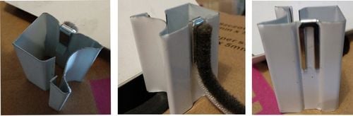 Szczotka odbojowa uszczelka z klejem SZARA 7x4 mm - 20M na Arena.pl