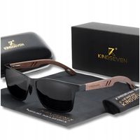 OKULARY PRZECIWSŁONECZNE MĘSKIE KINGSEVEN POLARYZACJA UV400 ZESTAW + ETUI