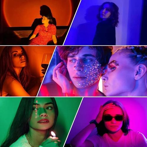 LAMPKA LED SUNSET RGB ZACHÓD SŁOŃCA PILOT PREZENT do sypialni salonu pokoju na Arena.pl