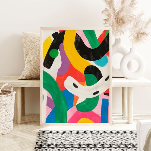 Plakat kolorowa abstrakcja 70x100 cm na Arena.pl