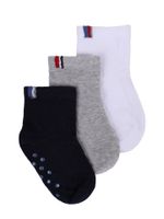 Skarpety niemowlęce bawełniane chłopięce z ABS 3PAK 6-12 miesięcy YOCLUB