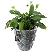 Doniczka Donica Z Wkładem Ogrodowa Szara 32,5cm