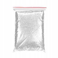 Brokat Sypki Srebrny Drobny 1kg do Farb Ściań Fug Dekoracyjny Ozdobny DIY