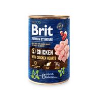 brit premium by nature chicken with chicken hearts 400g