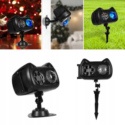 PROJEKTOR LED ŚWIĄTECZNY LASEROWY REFLEKTOR NA DOM RZUTNIK 72 WZORÓW+PILOT na Arena.pl