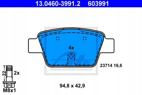 TARCZA HAM PRZOD 258X22 V ATE na Arena.pl