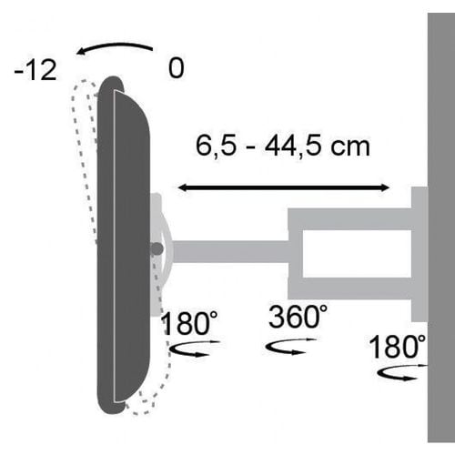 Uchwyt ścienny Techly 19"-37", 25kg obrotowy na Arena.pl