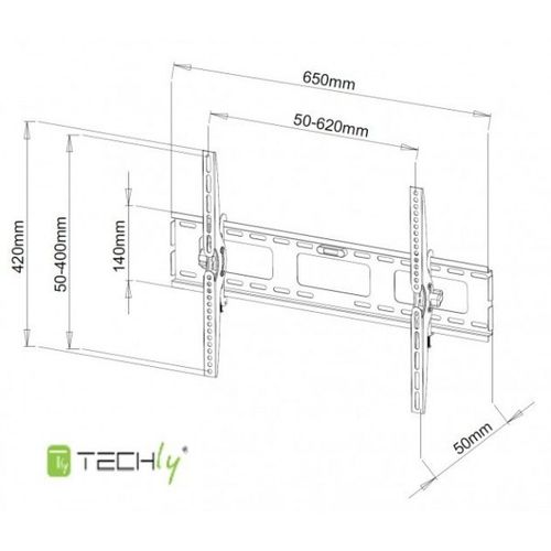 Uchwyt ścienny LCD/LED 40-65cali 60kg czarny na Arena.pl