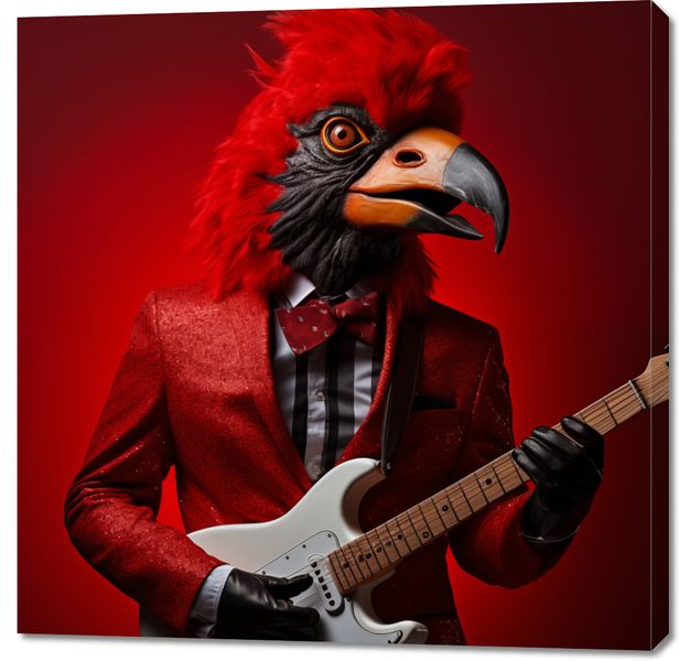 Obraz 100x100cm Zwierzęcy Rock'n'Roll zdjęcie 1