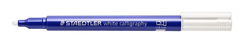 marker white calligraphy biały staedtler zdjęcie 1