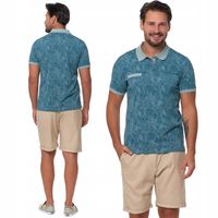 Koszulka Polo Męska Bawełniana Polówka Modna Premium Wzorzysta MORAJ - M