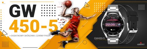 Smartwatch Giewont Vertex SmartCall GW450-5 Silver/Carbon Leather na Arena.pl