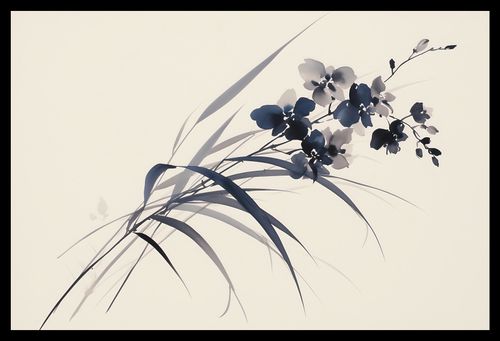 Plakat 45x30cm Orchidea w Sepii na Arena.pl