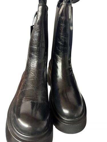 Tommy Jeans Sztyblety Tjw Chunky Shiny EN0EN02888 Czarny R38 na Arena.pl