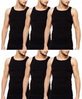 PODKOSZULKA KOSZULKA MĘSKA 100% BAWEŁNA GŁADKA OKRĄGŁY ZESTAW 6-SZT - 3XL