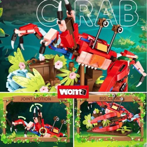 Klocki konstrukcyjne 3w1 Papuga Kameleon Krab Creator zestaw 538 elementów na Arena.pl