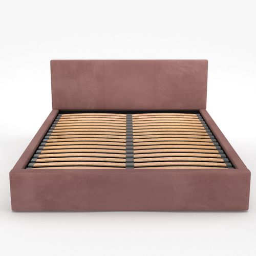 ŁÓŻKO TAPICEROWANE 160x200 ŁÓŻKO PODWÓJNE Z POJEMNIKIEM BRUDNY RÓŻ na Arena.pl