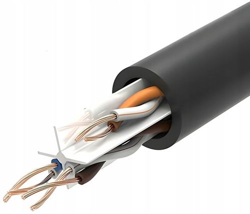 PRZEWÓD INTERNETOWY ETHERNET RJ45 CZARNY 20m KABEL SIECIOWY LAN CAT 6 UTP na Arena.pl
