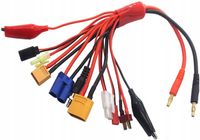 Ładowarka RC z wtyczkami bananowymi 10 w 1, Adapter kablowy Lipo XT90 XT60…
